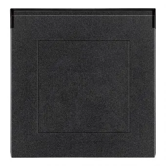 Vysavačová zásuvka ABB Levit - onyx/kouřová černá